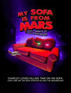 Cartel del proyecto My Sofa is from Mars, mención especial en Sitges Pitchbox 2018